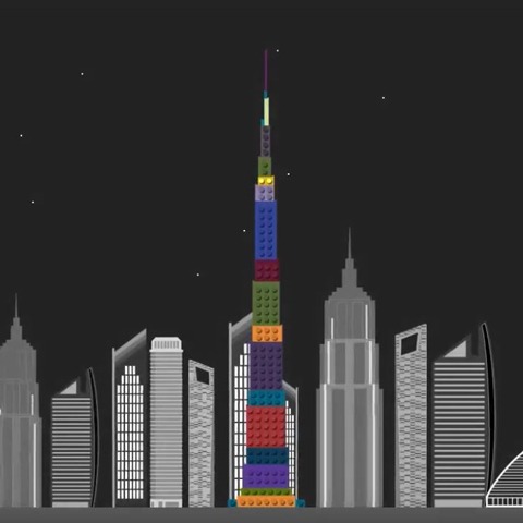 skyscape - Infographic Video about Skyscrapers